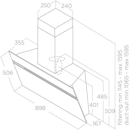 Elica - Páraelszívó STRIPE URBAN CAST IRON/A/90