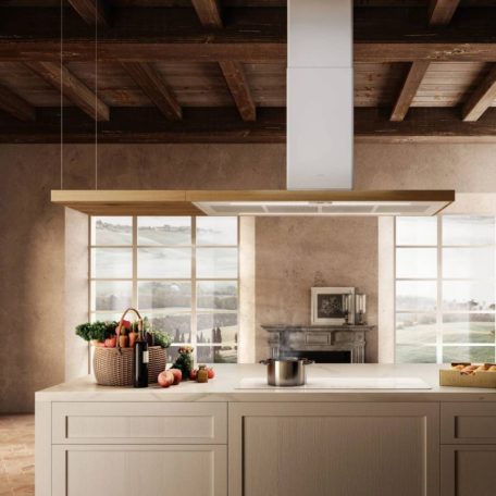 Elica - Páraelszívó BIO ISLAND WH/A/120 ROVERE alu zsírfilter