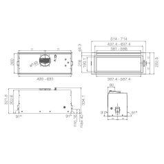 Elica - Páraelszívó LANE WH/A/72 fehér