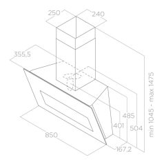 Elica - Páraelszívó BLOOM BL/A/85 PRF0164459A