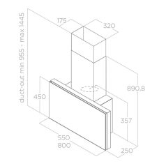 Elica - Páraelszívó PLAT @ BL/F/80 PRF0164874A