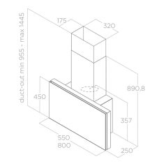 Elica - Páraelszívó PLAT @ BL/F/55 PRF0164946A
