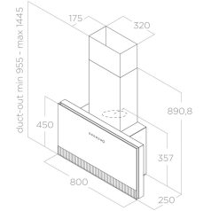 Elica - Páraelszívó SUPER PLAT @ GR/F/80 PRF0165017A