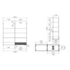 Elica - Páraelszívó OPEN SUITE SUP BL MAT/F/80 (Matt fekete)