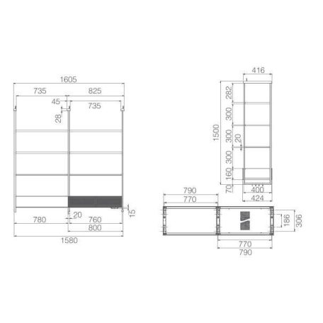 Elica - Páraelszívó OPEN SUITE SUP BL MAT/F/80 (Matt fekete)