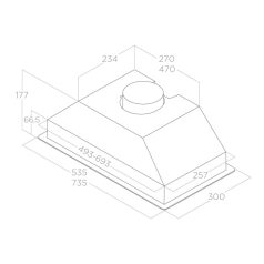 Elica - Páraelszívó ERA C BL/A/72