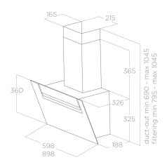 Elica - Páraelszívó SHEEN-S WH/A/60