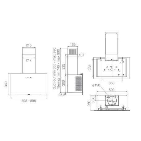 Elica - Páraelszívó APLOMB WH/A/90