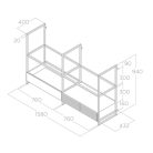 Elica - Páraelszívó OPEN SUITE BL MAT/F/160