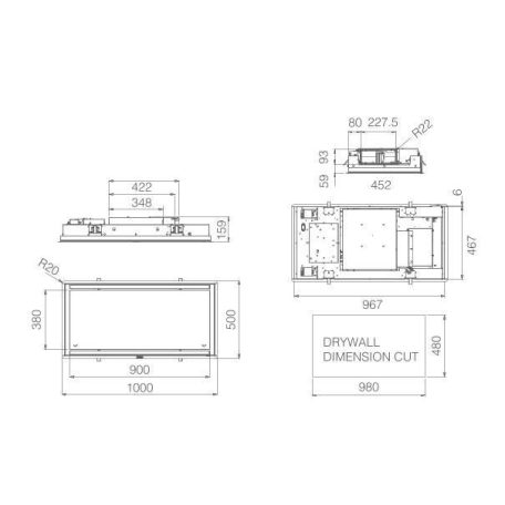 Elica - Páraelszívó ILLUSION H16 BL MAT/A/100