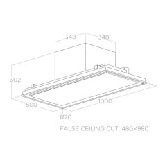   Elica - Páraelszívó ILLUSION NO MOTOR BL/A/100 motor nélkül