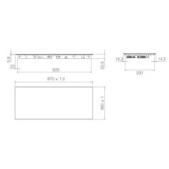   ELICA - Beépíthető indukciós főzőlap RATIO 874 SLIM BL PRF0183917