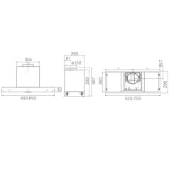 Elica - Páraelszívó HIDDEN ADVANCE PLUS @ BLGL/A/52