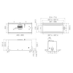 Elica - Páraelszívó LANE SENSOR @ BLMAT/A/72 fekete