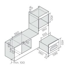   ELICA - Beépíthető gőzsütő + mikro VIRTUS COMBI STEAM MW 645 TFT BL