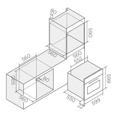   ELICA - Beépíthető sütő VIRTUS MULTI 60 DD BL + Ajándék Pizzaszett