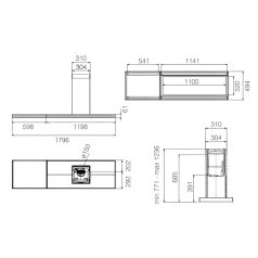   Elica - Páraelszívó ELEMENT ISL @ IXBL/A/180 + Mikro MW-5120