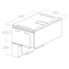   ELICA - Beépíthető főzőlap beépített páraelszívóval és sütővel LHOV