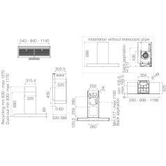 Elica - Páraelszívó HAIKU DRY @ BLRO/A/60