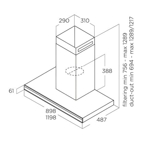 Elica - Páraelszívó ELEMENT @ IXBL/A/120 + Mikro MW-5120