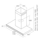 Elica - Páraelszívó ELEMENT @ BLMAT/A/120 + ajándék Cata mikro MW-5120 DG
