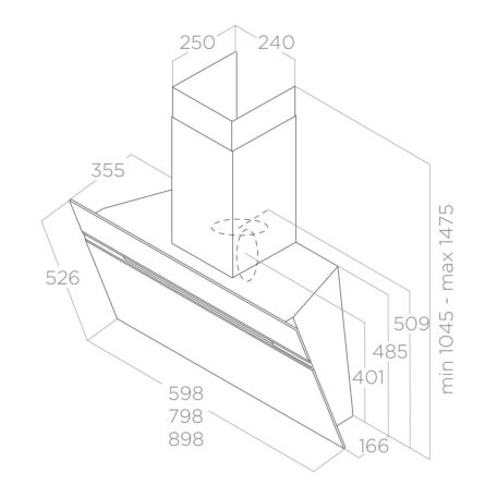 Elica - Páraelszívó STRIPE @ BL/A/80 PRF0199705