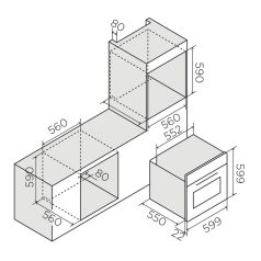   ELICA - Beépíthető sütő VIRTUS MULTI 60 TFT PYRO BL + Ajándék Pizzaszett