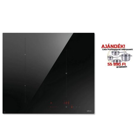 ELICA - Beépíthető indukciós főzőlap RATIO CONNEX 603 PLUS BL + CATA Edényszett PROFESSIONAL - A készlet erejéig rendelhető!
