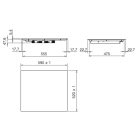 ELICA - Beépíthető indukciós főzőlap RATIO CONNEX 603 PLUS BL + CATA Edényszett PROFESSIONAL - A készlet erejéig rendelhető!