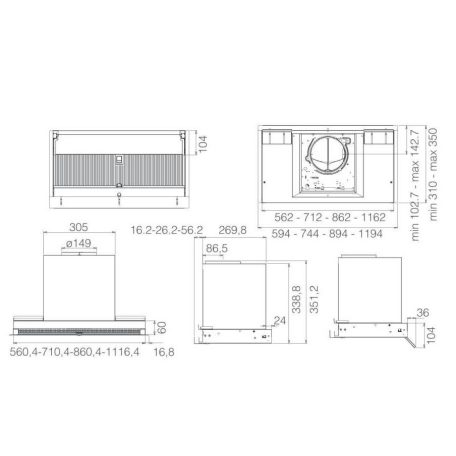 Elica - Páraelszívó BOXIN ADVANCE DRY @ IX/A/90 inox
