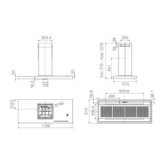 Elica - Páraelszívó BIO ISLAND BLRO/A/120 ROVERE
