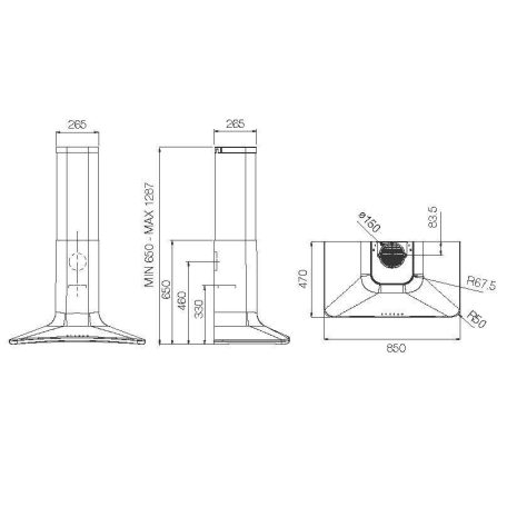 Elica - Páraelszívó SWEET GREEN/A/85+CAM