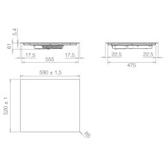   ELICA - Beépíthető indukciós kerámialap PRIMIS 604 PLUS RAW