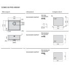 FALMEC - Mosogatótálca Como 50 GOLD PVD arany munkalapra, munkalap alá és szintbe is szerelhető - Kiállított bemutató termék!
