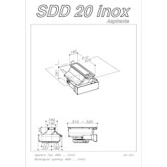 Sirius - Páraelszívó S-DD20 MIDDLE BRUSHLESS Inox