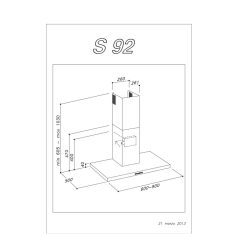 Sirius - Páraelszívó SL-92 TW 60 cm