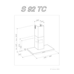 Sirius - Páraelszívó SLTC-92 TW 90 cm