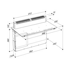   Sirius SIR1980sz indukciós főzőlap beépített elszívóval S-DDH9 + CATA - Edényszett NEW YORK