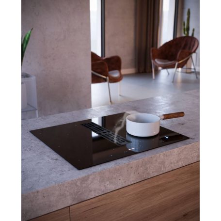 Sirius S-DDH6 SYNTHESIS 60 cm indukciós főzőlap beépített elszívóval - ComboHob + CATA NEW YORK edényszet SIR1981sz 