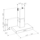 Sirius - Páraelszívó SLTC-122 TW PVD ANTI-DROP 60 cm Antracit
