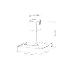Sirius - Páraelszívó SLTC-97 JEEG SAMS TW 60 cm fekete