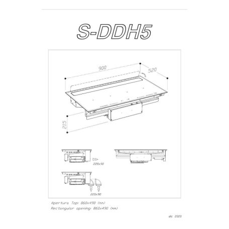 Sirius SIR700sz indukciós főzőlap beépített elszívóval S-DDH5 SHADOW + CATA NEW YORK edényszett