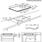 AEG TK95II08FB beépíthető Indukciós főzőlap, Hob2Hood, 90 cm
