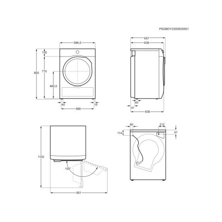 AEG TR8394CDE szabadonálló Hőszivattyús szárítógép, WIFI, Inverter motor