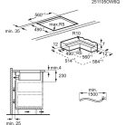 AEG TT64CB00CB beépíthető indukciós főzőlap beépített páraelszívóval, 60 cm